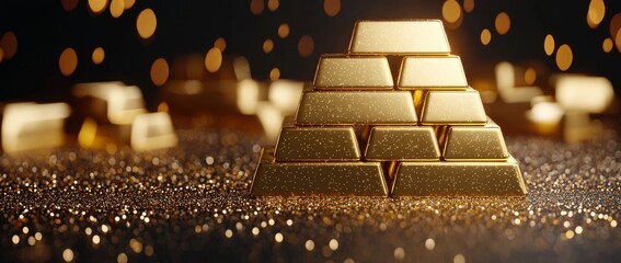 A symbol of economic uncertainty and a safe haven investment solution in times of financial volatility, the Golden Pyramid of Wealth represents economic uncertainty and demand for precious metals as