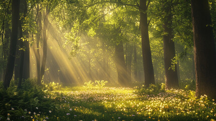 Canvas Print - spring forest