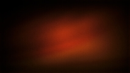 Wall Mural - a dark, grainy gradient with a warm, fiery red and orange center fading into deep brown and black. i