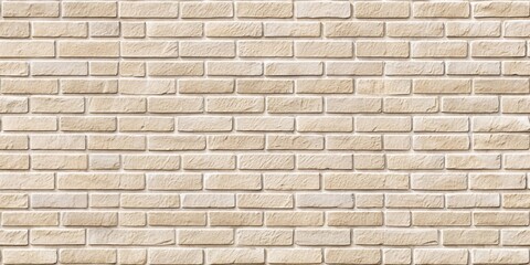 Wall Mural - Cream Brick Wall Texture, Bricks, Masonry, Brickwork