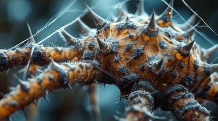 Wall Mural - Spiky Spider Macro Photography