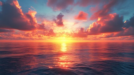 Poster - Sunset over the Ocean