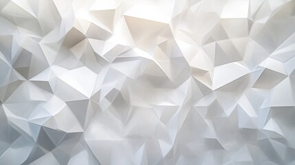 Aufkleber - Abstract white polygonal geometric background