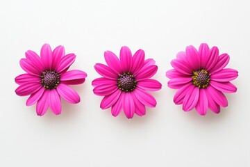 Poster - Pink Flowers on White Surface