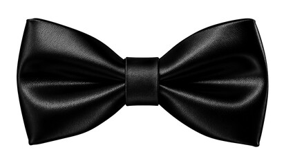 Black bow tie, png file of isolated cutout object on transparent background