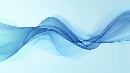 Abstract Blue Light Design: A Creative Wave of Energy and Motion