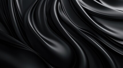 Monochrome Swirls. Abstract Artistic Illustration of Elegant High-Contrast Design