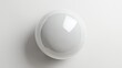 © Serhii - Shining Sphere on White Background. Abstract Digital Design of Bright Circle