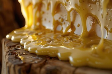 Poster - Close-up shot of liquid on a table