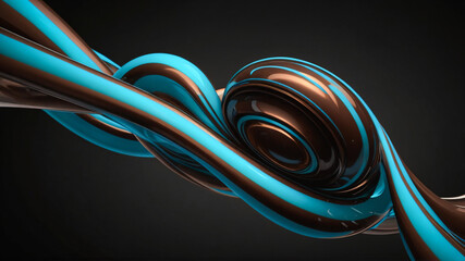 metallic knot element momentum design dark background