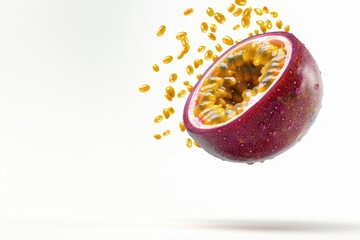 Aufkleber - A fresh apple with seeds falling out, great for food or decoration images