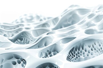 Aufkleber - A detailed view of a 3D printed object with intricate details and textures