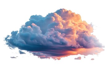 Aufkleber - A white cloud floating in the blue sky
