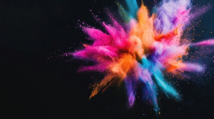 Wall Mural - Colorful Powder Explosion