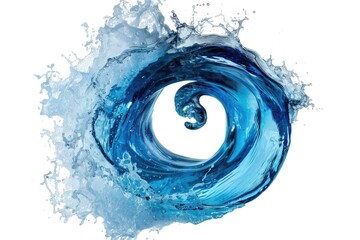 Poster - Large ocean wave with water splashing around