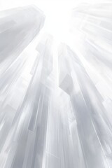 Poster - An abstract architectural design depicted in 3D line art