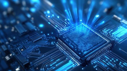 Abstract Digital Technology Concept