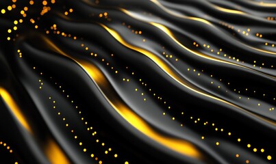 Poster - Line art style abstract golden technical background