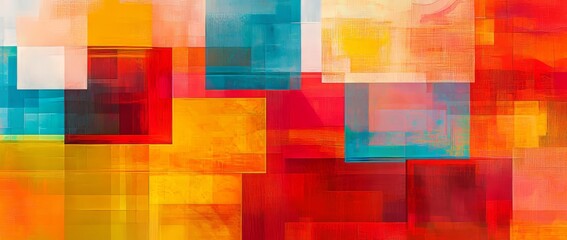 Poster - An abstract background illustration featuring geometric squares