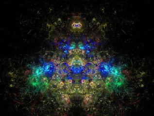 Imaginatory fractal abstract background Image