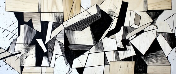 A line art illustration featuring geometric patterns is available for sale