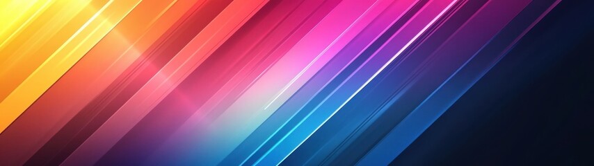 Abstract Diagonal Stripes in Vibrant Colors