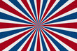 © Karen Roach - Retro red, white and blue ray sun burst abstract background