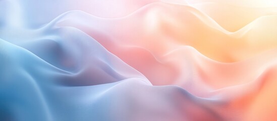 Wall Mural - Abstract Wavy Gradient Background with Delicate Lines