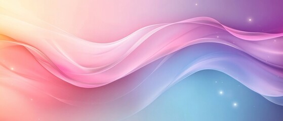 Wall Mural - Abstract Colorful Background with Flowing Lines and Glitter