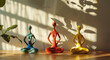 © Fotosphaere - Bunte abstrakte Meditationsfiguren im Sonnenlicht.