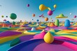 © Michael - Colorful 3D Landscape with Fun Abstract Features