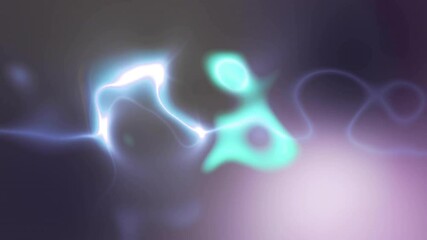 Poster - Animation of liquid shapes on black background