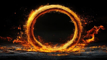 Wall Mural - Fiery Ring of Fire