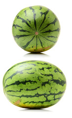 Poster - watermelon on a white background 