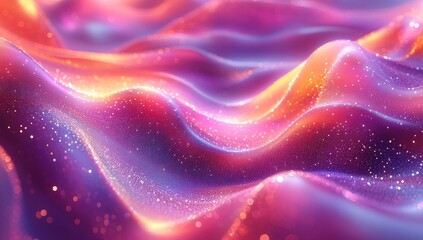 Wall Mural - Abstract Glittering Waves