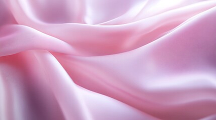 Poster - Smooth pink silk fabric texture