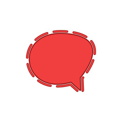 Sticker - Colorful Speech Bubble Template