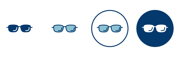 Poster - Glasses icon vector isolated on white background. Stylish Eyeglasses. Glasses vector. Optical concept