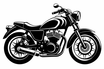 Wall Mural - motorcycle vector silhouette black icon 