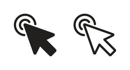 Poster - cursor icon. cursors icon click vector