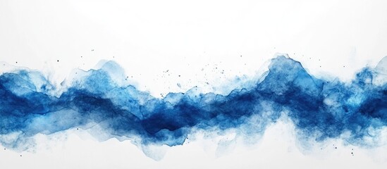 Poster - Abstract Watercolor Painting in Shades of Blue