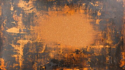 Poster - Abstract Orange and Black Corkboard Background Texture