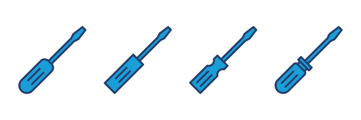 Wall Mural - Screwdriver icon vector. tools icon vector