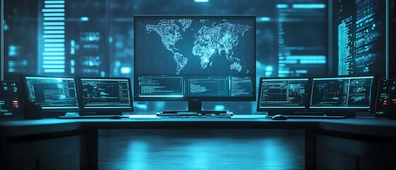 Poster - Advanced zeroday exploit testing environment, displaying cuttingedge hacking tools, vulnerability analysis, and secure system defenses in action