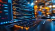 © Nattapat - Closeup of ethical hacking training tools, including penetration testing software, secure coding practices, and detailed threat analysis in a modern lab