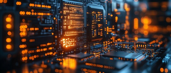 Poster - Closeup of ethical hacking tools with a focus on vulnerability assessments, secure network configurations, and digital protection strategies in a hightech lab
