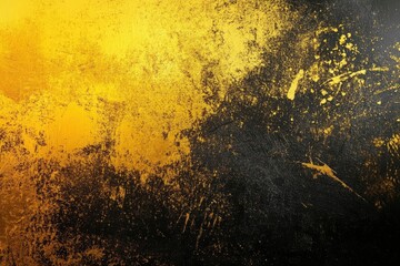 Golden Black Yellow Colorful Gradient Background with Noise Texture Effects , ai