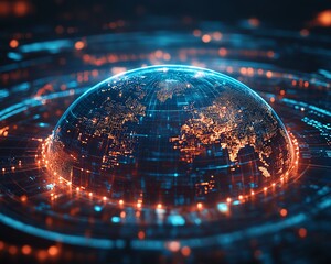 Poster - Advanced global marketing automation software with a focus on CRM integration, digital processes, and automated business systems in a dynamic, techdriven environment