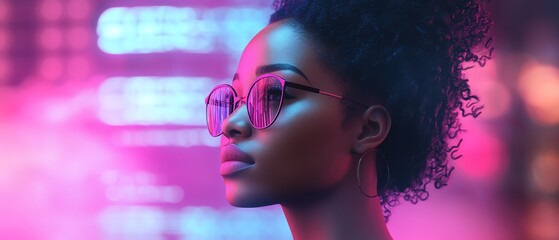 Aufkleber - 3D illustration of Coco, African American woman, with cloud computing server for data storage and processing, blogging, website, and mobile app, modern concept