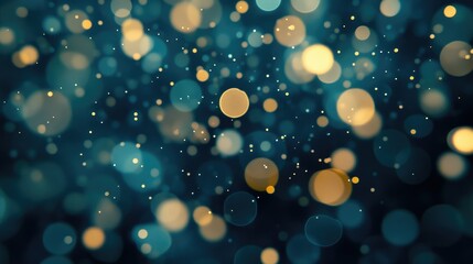 Defocused particles creating a sparkling bokeh effect